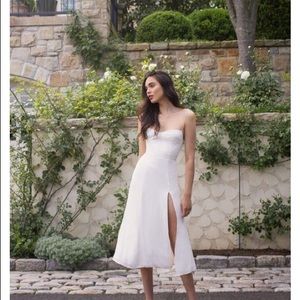 Reformation Juliette Dress Ivory Size 8 - perfect for bridal events